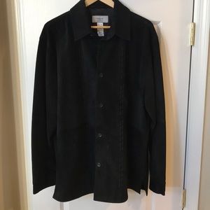 Claiborne Luxe black suede coat